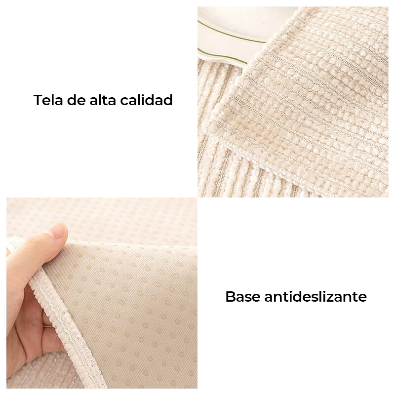 Funda protectora para sofá de chenilla resistente a los arañazos de color sólido simple