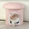 Casa portátil otomana mascota casa plegable cueva cueva de gato