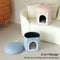 Casa portátil otomana mascota casa plegable cueva cueva de gato