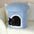 Casa para mascotas tipo otomano portátil, cueva para gatos plegable
