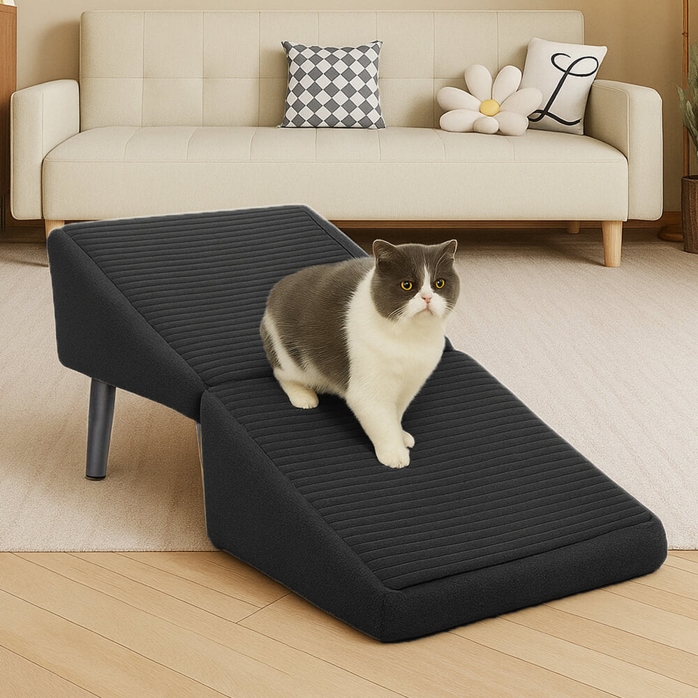 Escalera para perros en forma de rampa de madera convertible 2 en 1