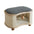 Casa de Gato Cerrada de Madera Moderno 2 en 1 para Todas las Estaciones
