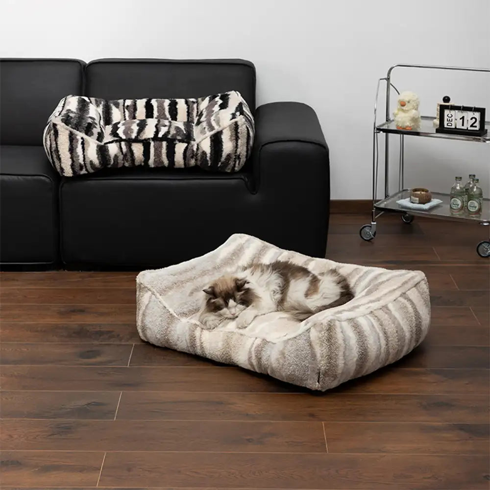 Cama grande para perros de arte en imitación de lana de cordero, cálida, resistente a rasguños y cómoda para un sueño profundo