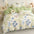 Conjunto de Sábanas de Algodón Floral Lavado y Cepillado