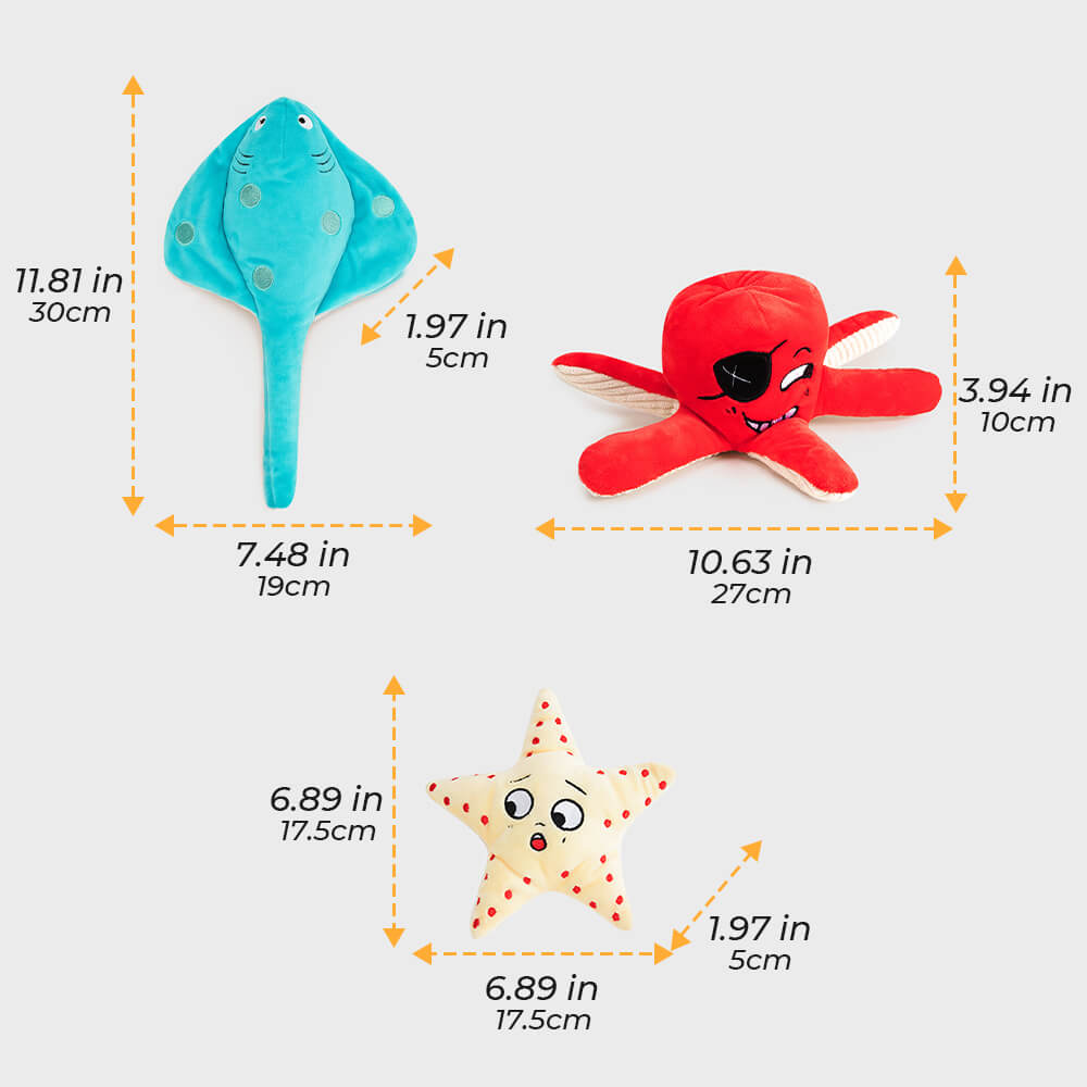 Kaubeständiges, quietschendes Hundespielzeug – Ocean World