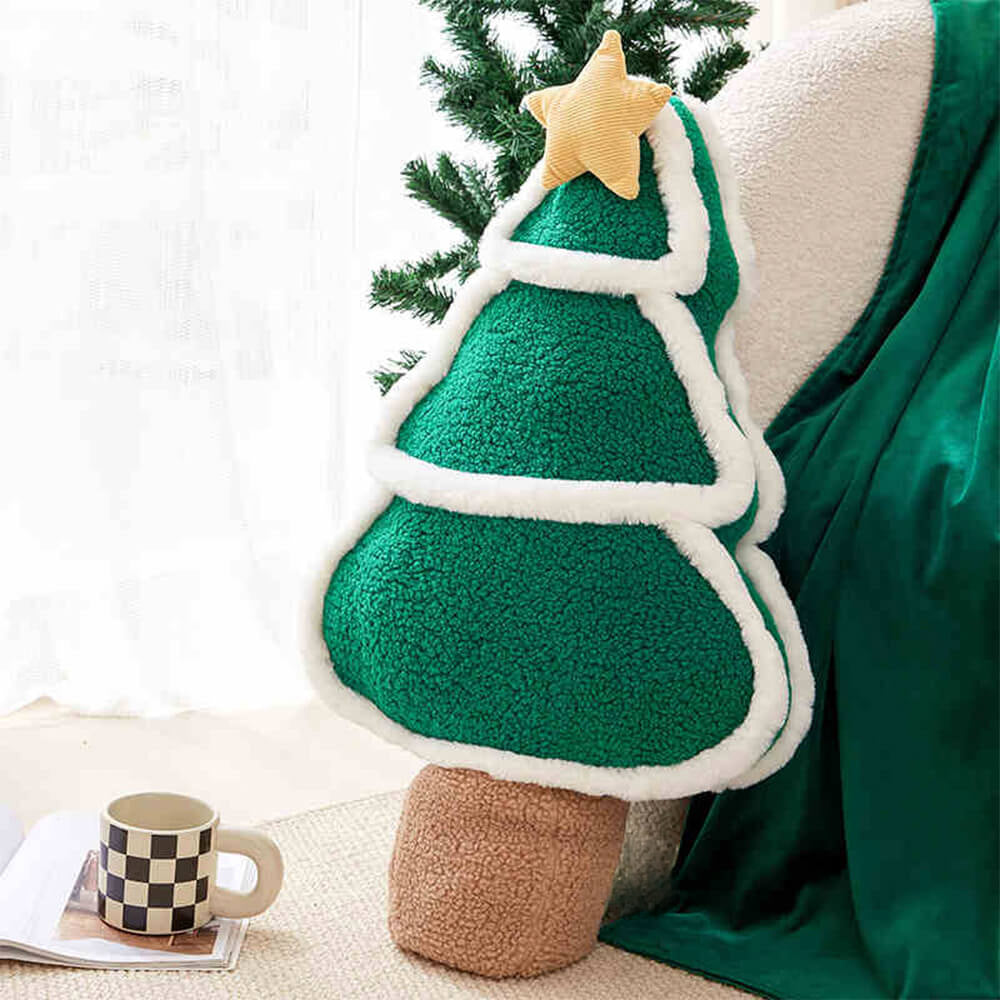 Cojín para sofá con adorno de muñeca grande, duradero y decorativo para Navidad