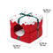 Caja de regalo de Navidad cálida cama semicerrada en la cueva y cama para perros y gatos