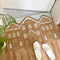 Casa de pan de jengibre navideño duradero alfombra casera decorativa multifuncional sin deslizamiento