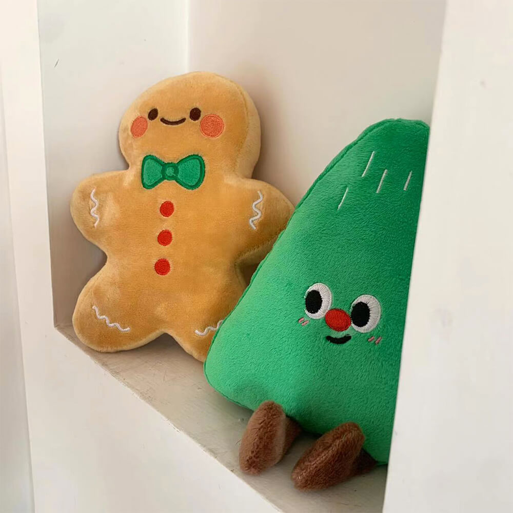 Juguete para perros de peluche interactivo muñeco de muñeca de muñeca de muñeca de muñeca de Navidad