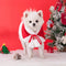 Christmas Santa Pet Cloak Warm Plush Dog Cape with Hat
