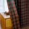 Cortinas de semi-blackout decorativas clásicas de navidad a cuadros clásicos