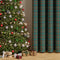 Cortinas de semi-blackout decorativas clásicas de navidad a cuadros clásicos