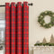 Cortinas de semi-blackout decorativas clásicas de navidad a cuadros clásicos