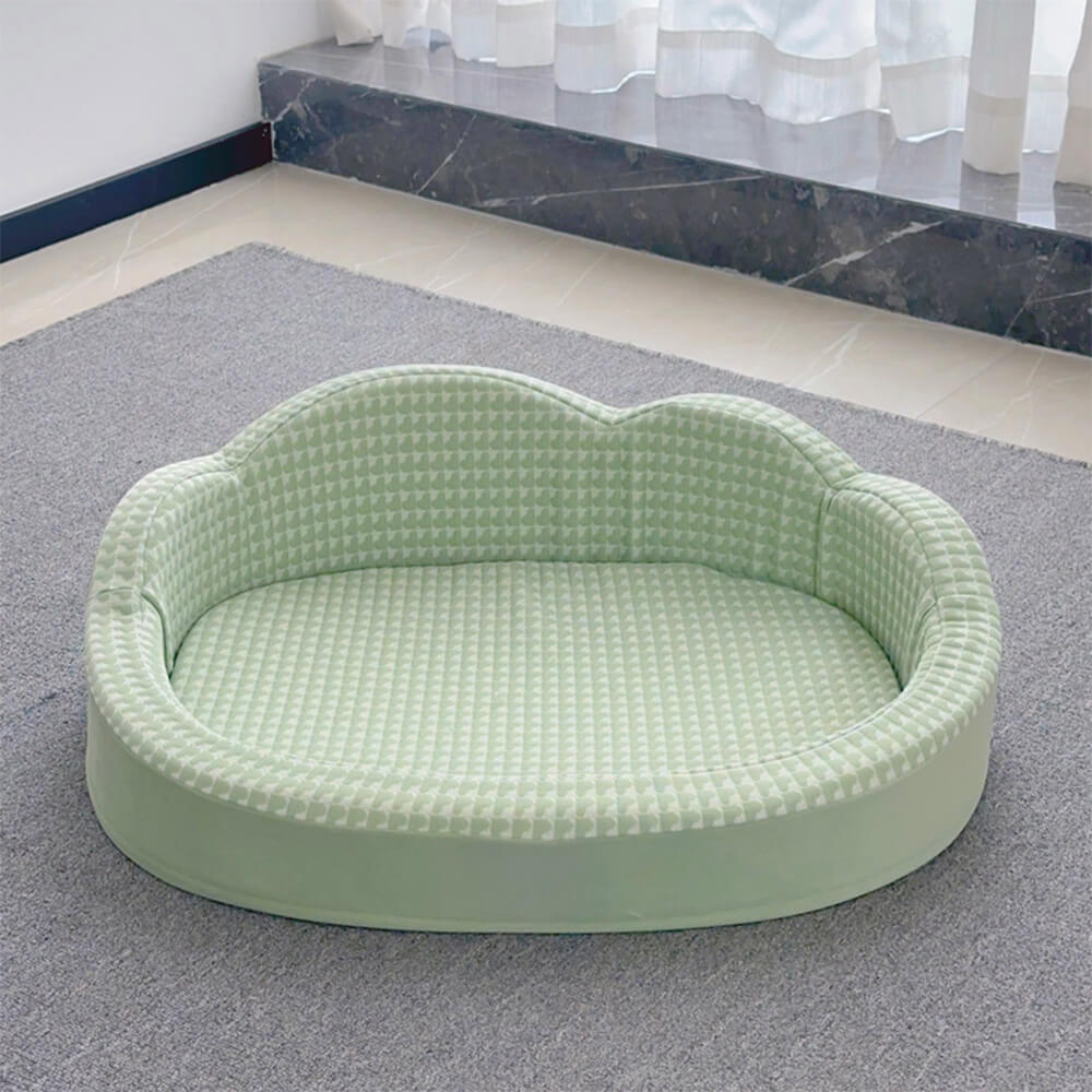 Cama reversible antideslizante lavable y refrescante para perros y gatos con forma de nube