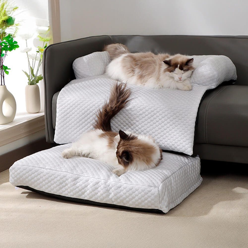 Cubierta de sofá grande removible 2 en 1 para gatos y perros con refrigeración