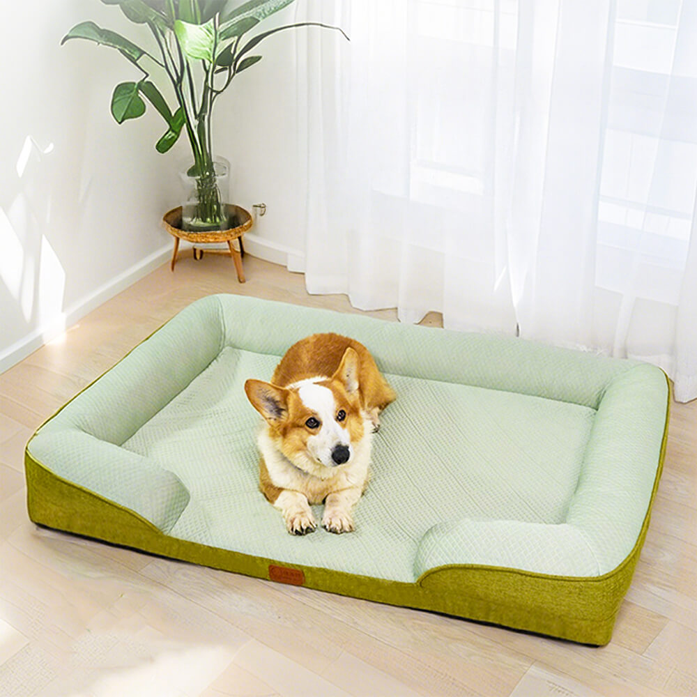 Sofá cama ortopédico grande para perros lavable y refrigerante