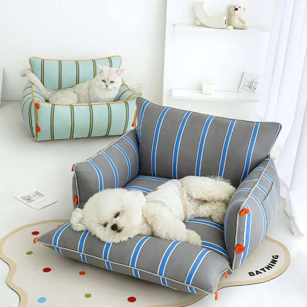 Cama Sofá para Perros de Algodón Comfort Calmante