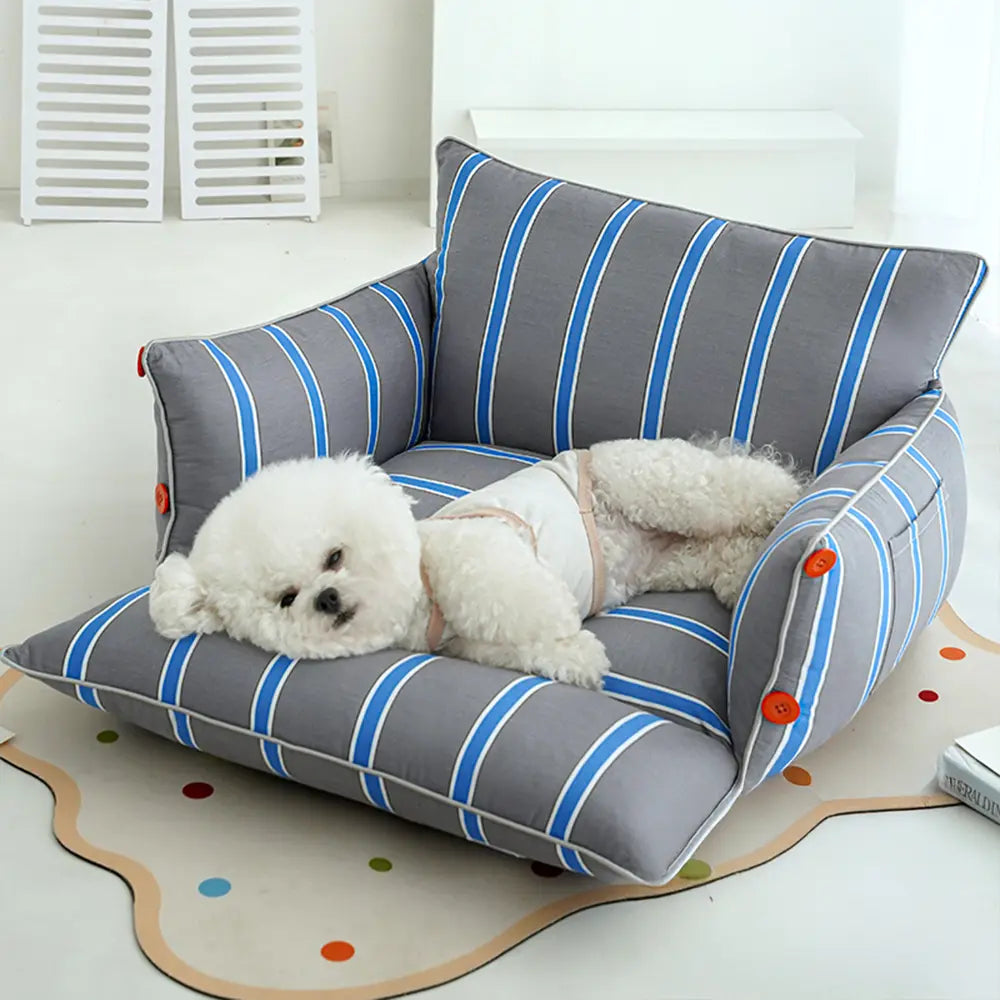 Cama Sofá para Perros de Algodón Comfort Calmante