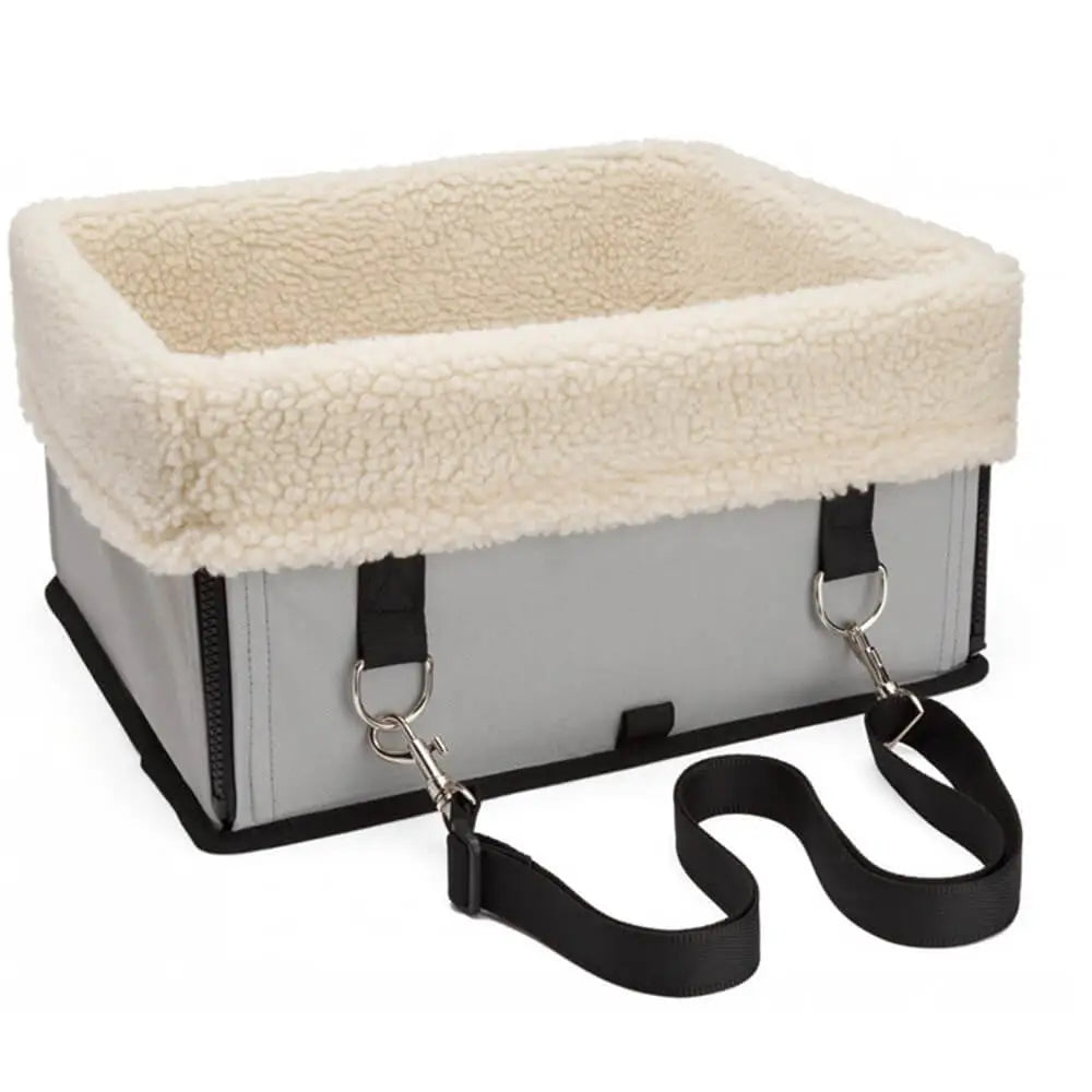 Asiento elevador de perro plegable y acogedor con forro lavable para la seguridad de mascotas pequeñas en los viajes