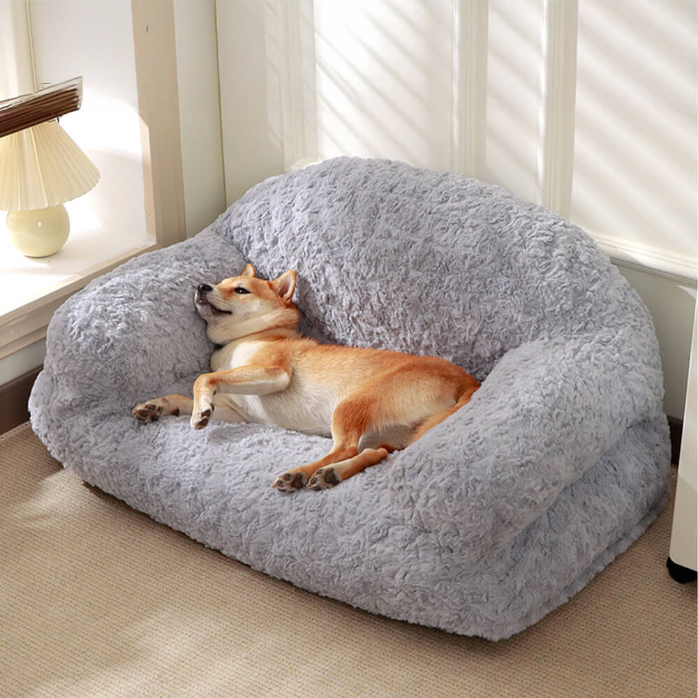 Cómodo sofá cama para perros y gatos, extraíble, lavable y cálido con soporte completo