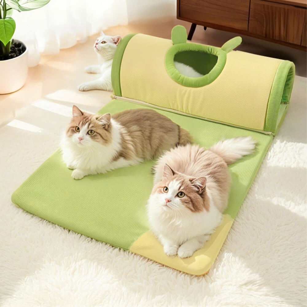 Cama túnel para gatos acogedora y espaciosa para jugar y dormir