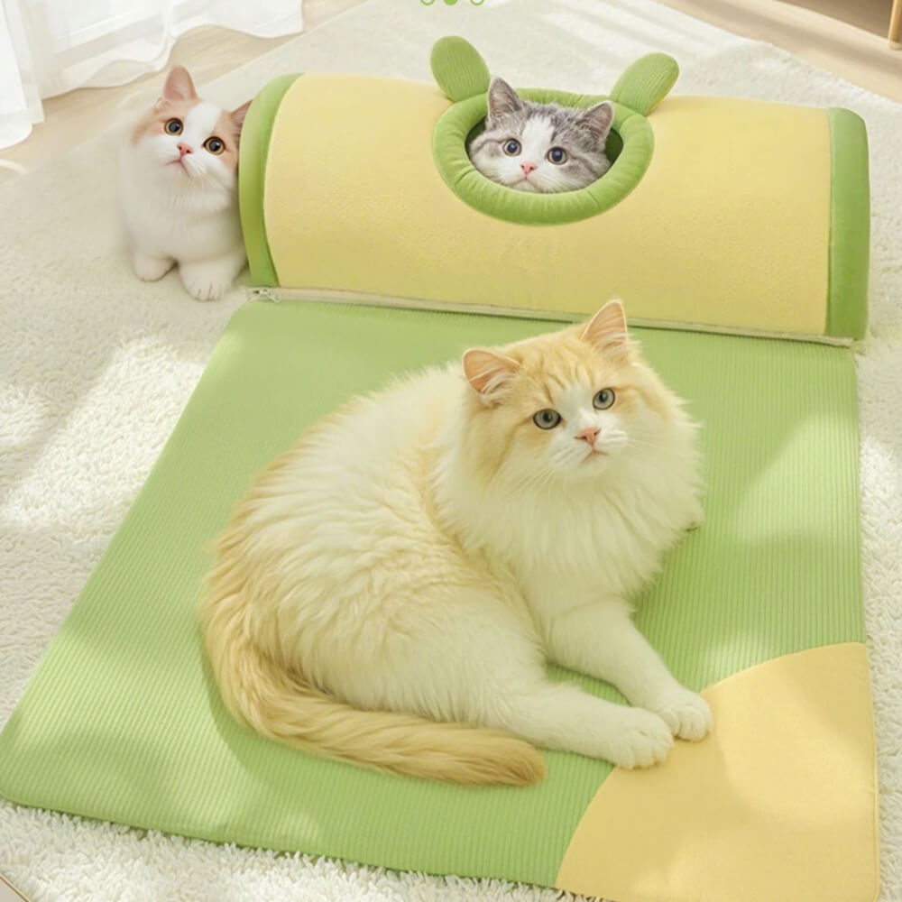 Cama túnel para gatos acogedora y espaciosa para jugar y dormir