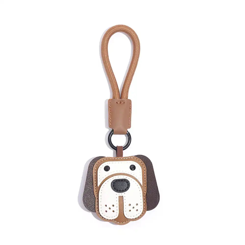 Llavero de imitación de cuero para perros - Regalo divertido para amantes de los perros y dueños de mascotas