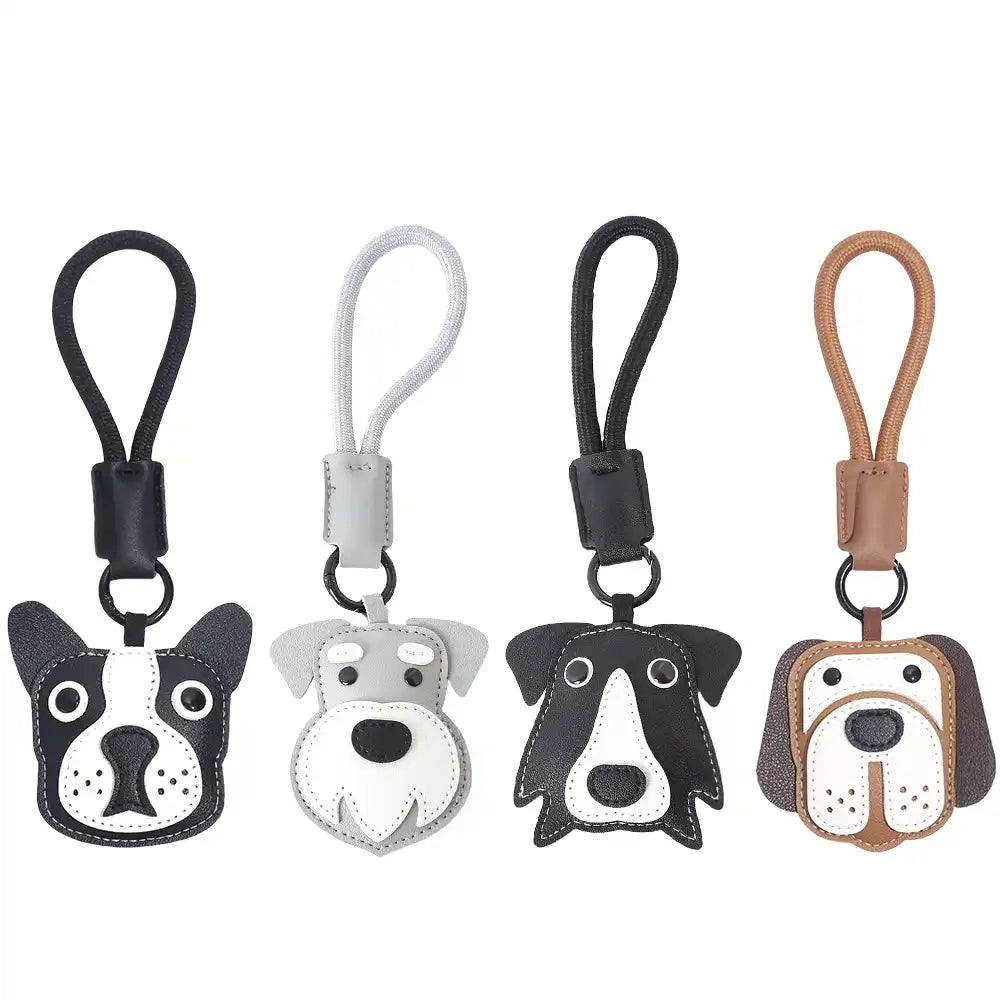 Llavero de imitación de cuero para perros - Regalo divertido para amantes de los perros y dueños de mascotas