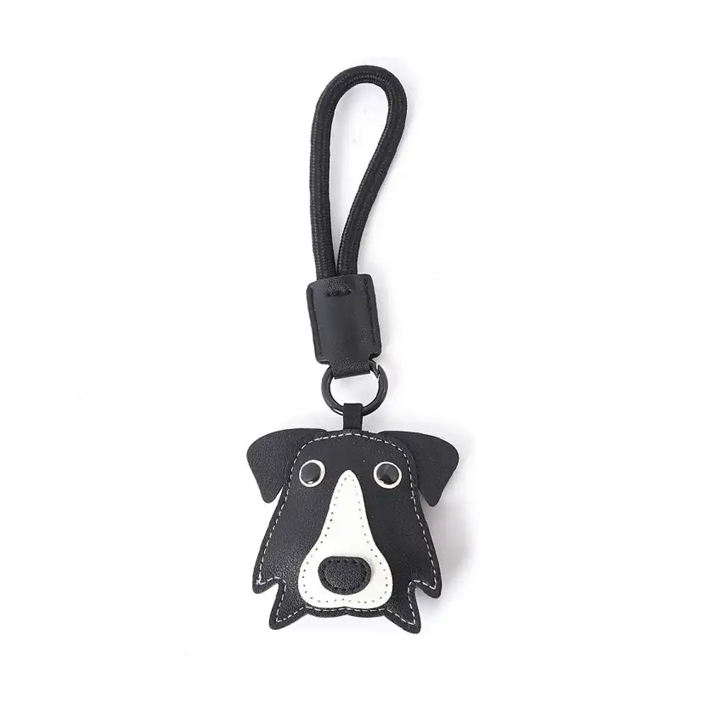 Llavero de imitación de cuero para perros - Regalo divertido para amantes de los perros y dueños de mascotas