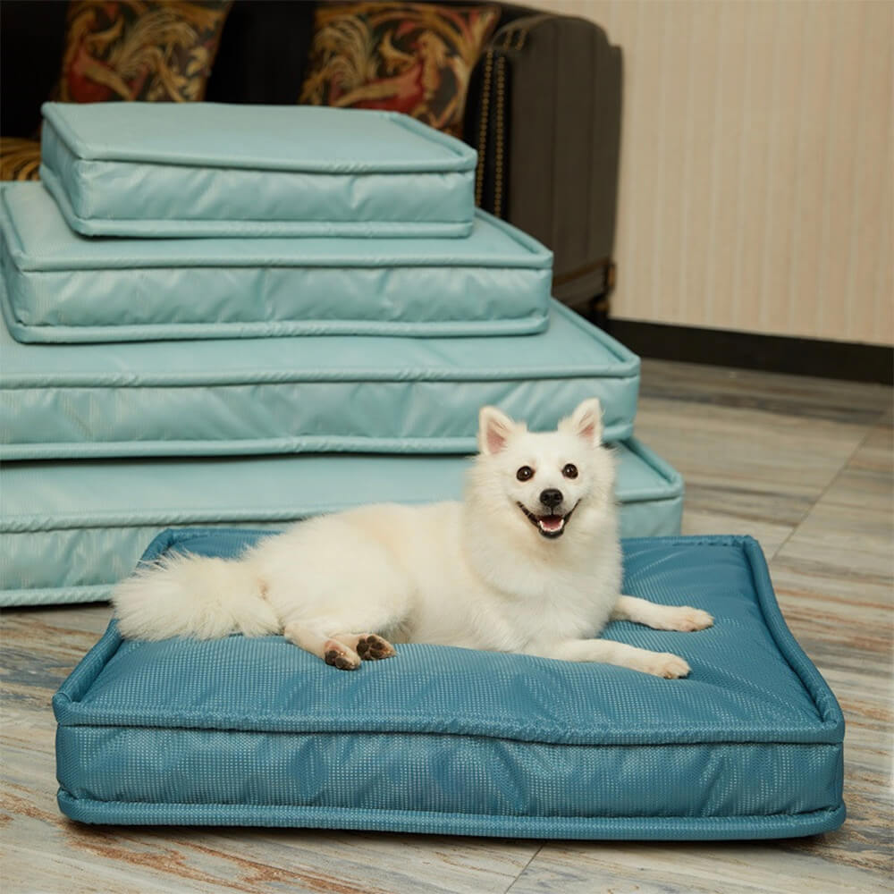 Cama para perros con almohada de máxima comodidad, duradera, resistente al agua, resistente al desgarro