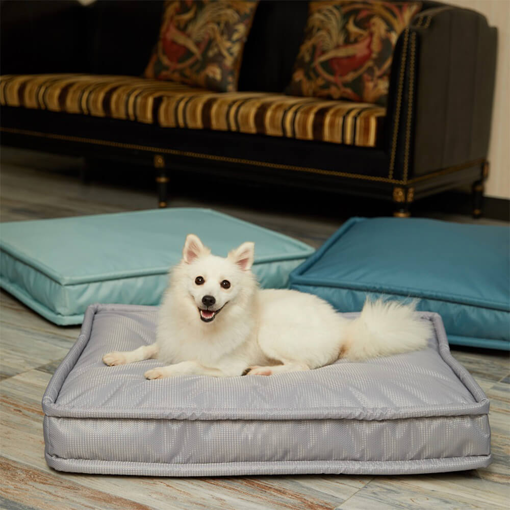 Cama para perros con almohada de máxima comodidad, duradera, resistente al agua, resistente al desgarro