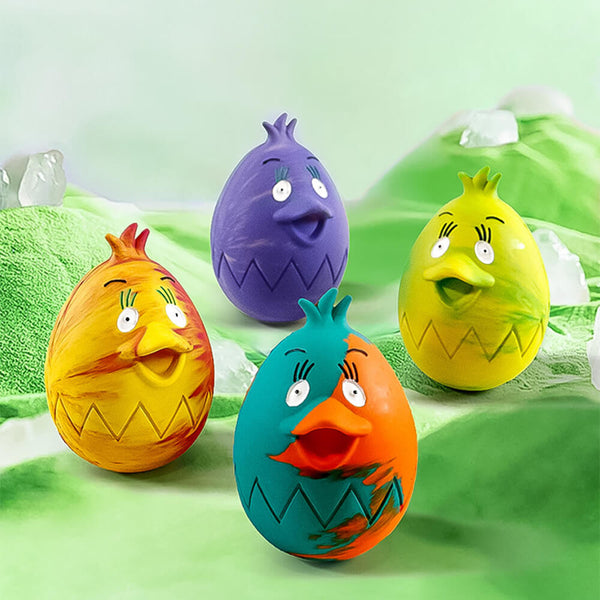 Juguete de goma de huevo de Pascua para perros: juguete de masticación divertido y duradero