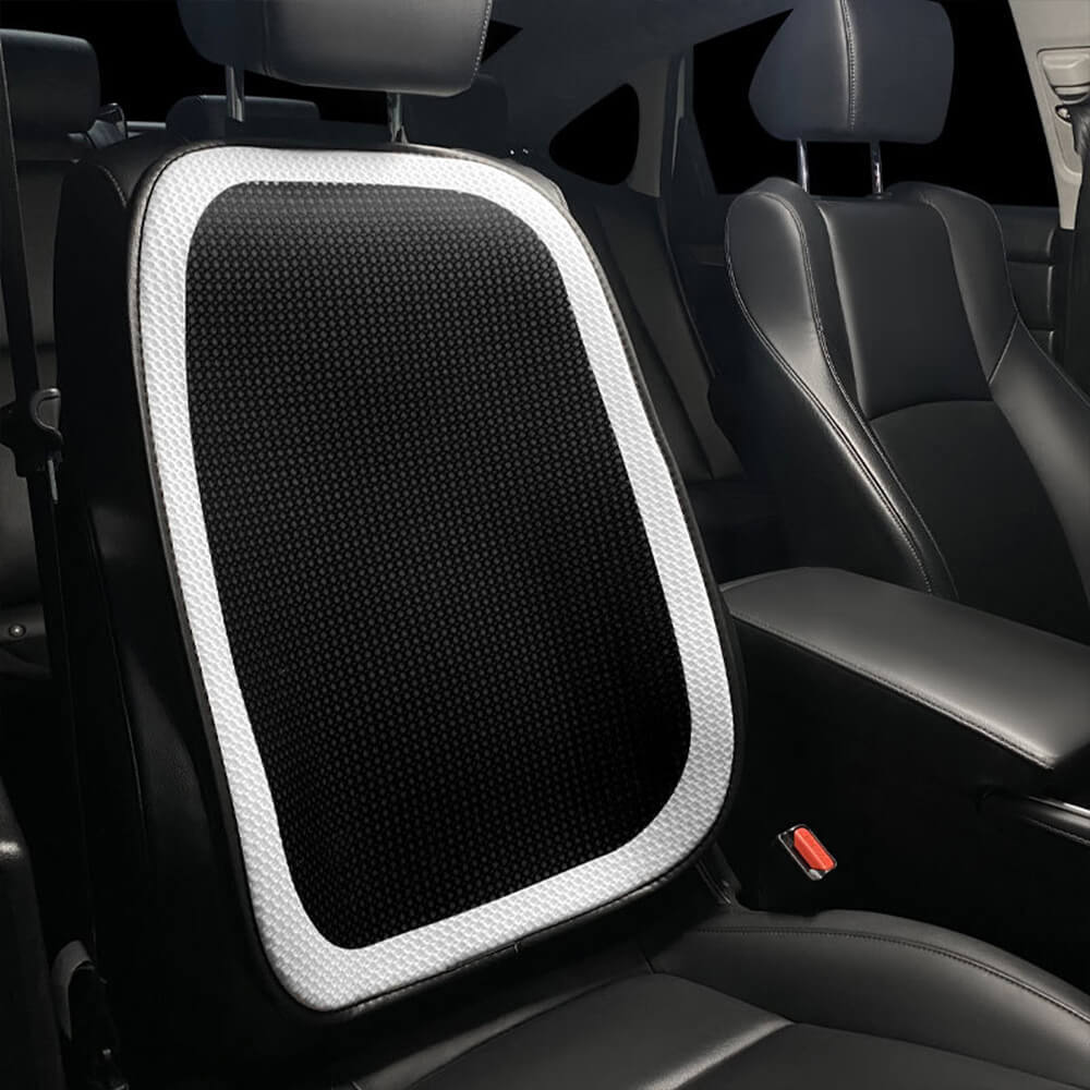 Funda de asiento de coche de malla transpirable con diseño de espiga de lujo, juego completo