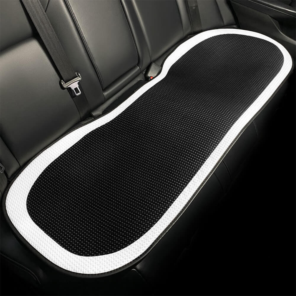 Funda de asiento de coche de malla transpirable con diseño de espiga de lujo, juego completo