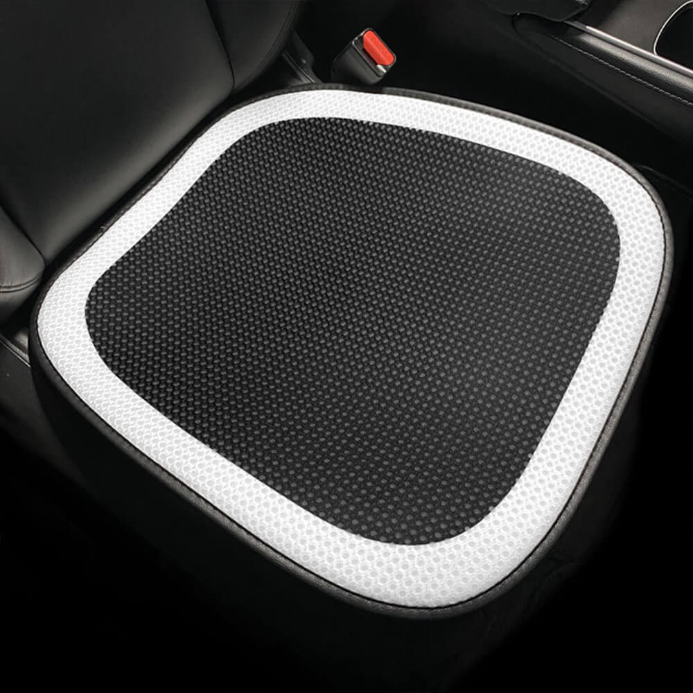 Funda de asiento de coche de malla transpirable con diseño de espiga de lujo, juego completo