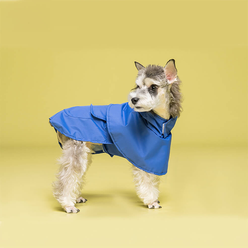 Poncho impermeable ligero con capucha para perros inspirado en ranas