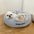 Buenas noches Cama para perros de sueño profundo y calmante con juguete de oso