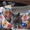 Camilla para el asiento del asiento del asiento del asiento del automóvil del viaje de mascotas florales pintadas a mano