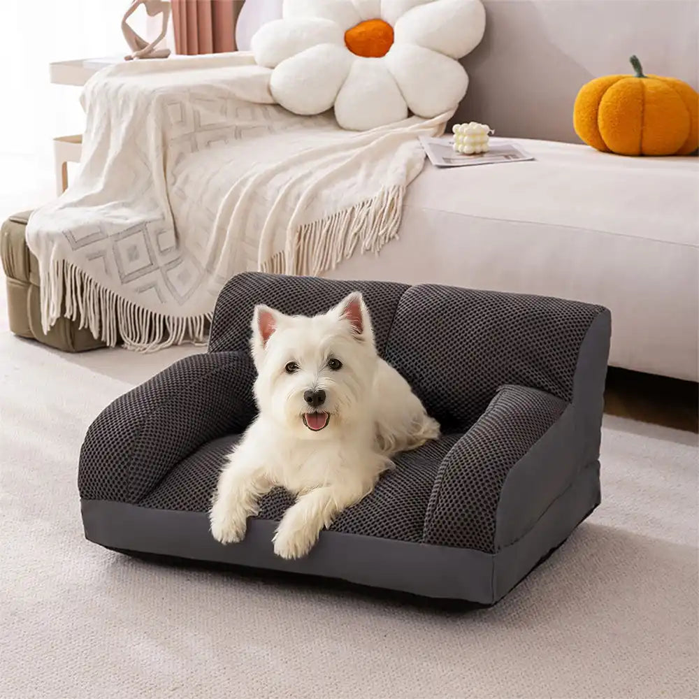 Sofá cama grande, transpirable, resistente a rasguños y lavable para gatos y perros