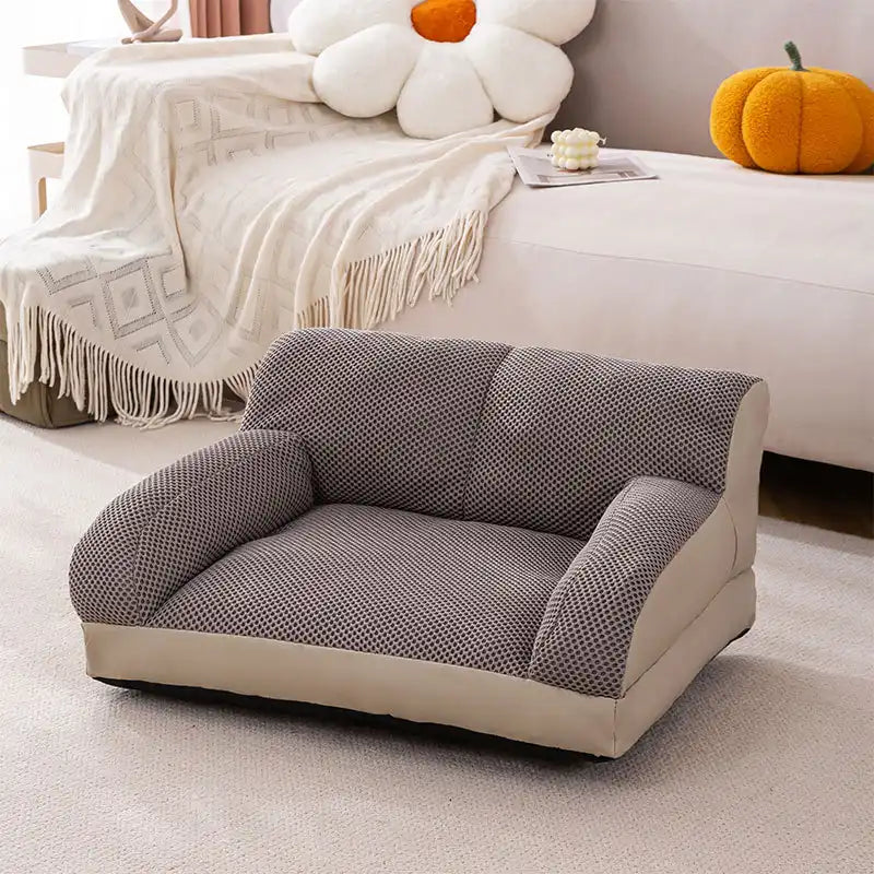 Sofá cama grande, transpirable, resistente a rasguños y lavable para gatos y perros