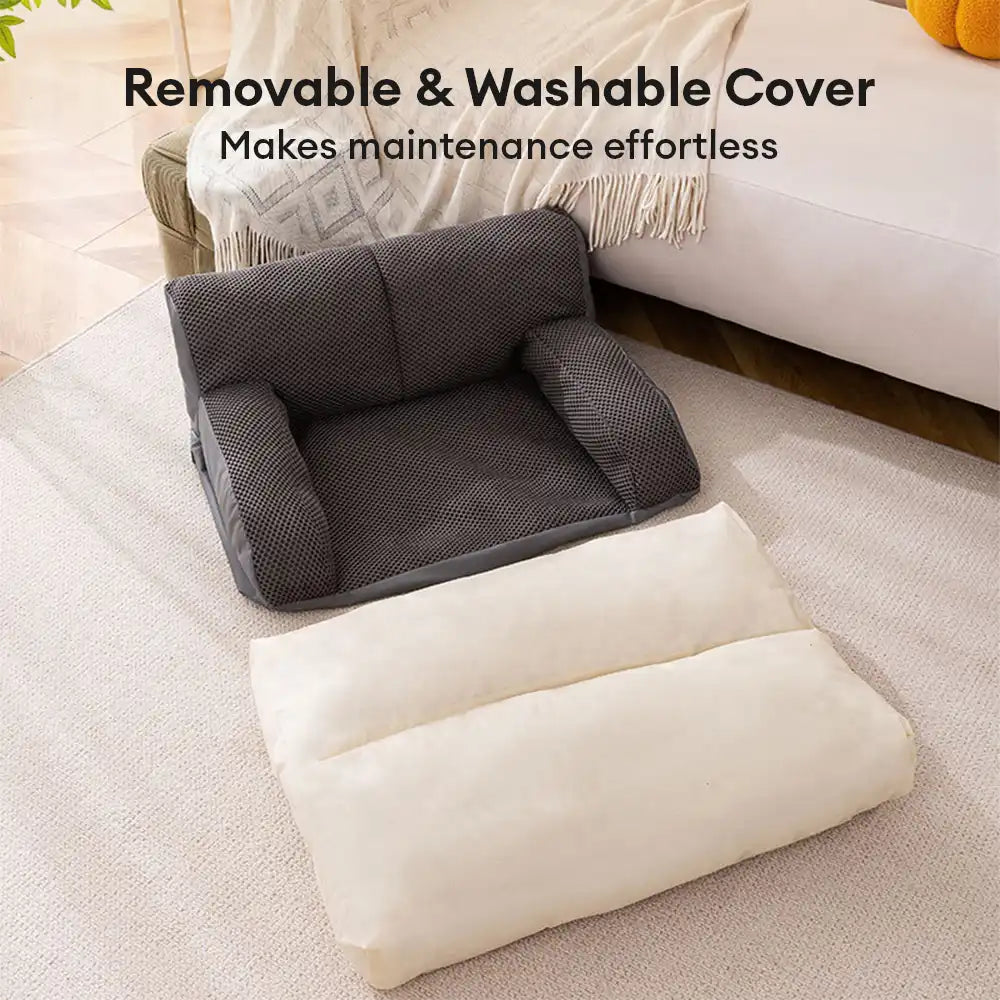 Sofá cama grande, transpirable, resistente a rasguños y lavable para gatos y perros