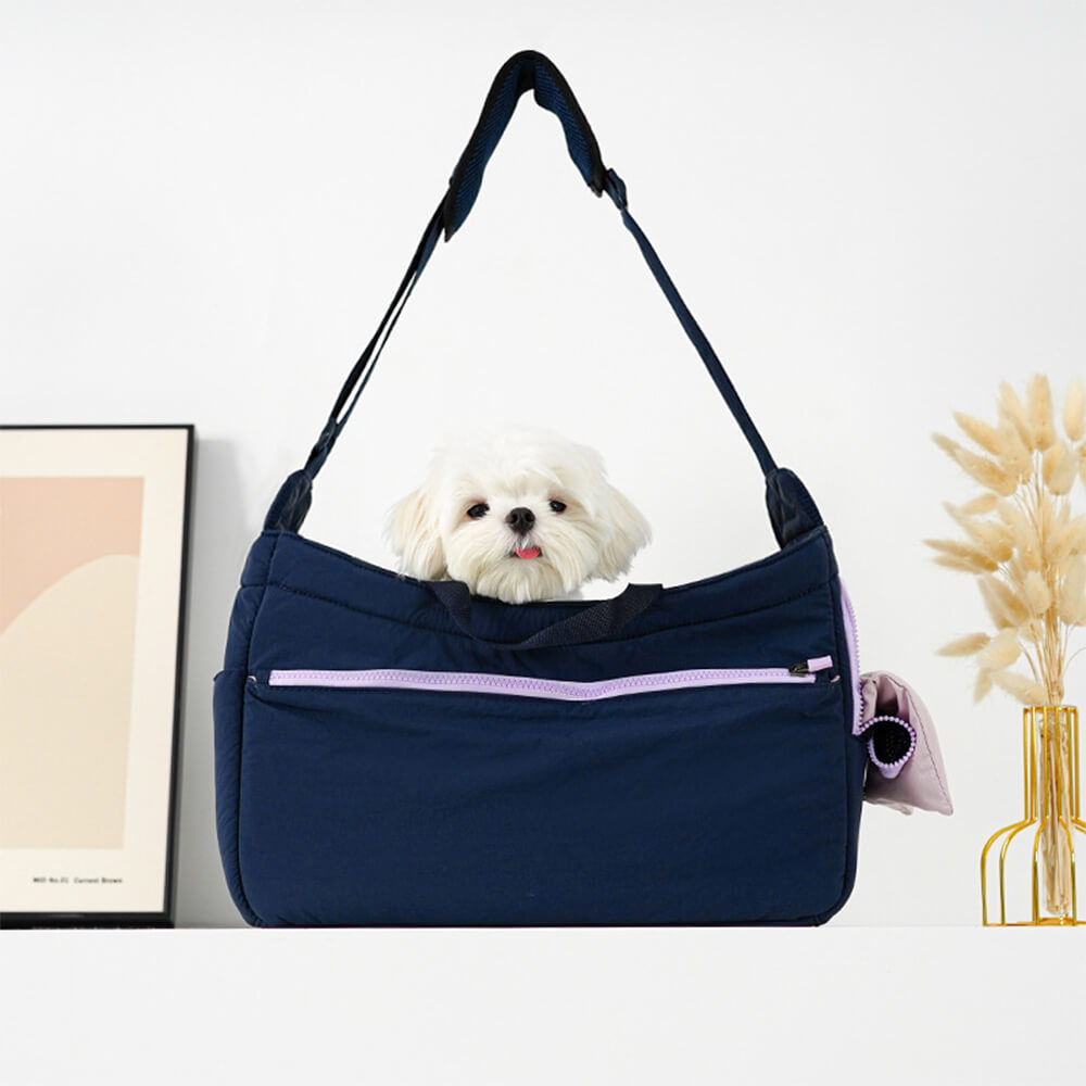 Bolsa de transporte grande y suave para perros y gatos portátil