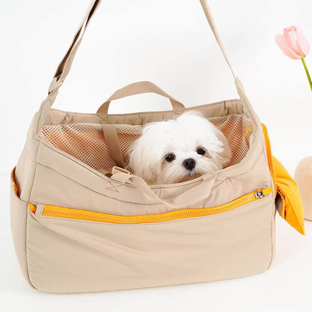 Bolsa de transporte grande y suave para perros y gatos portátil