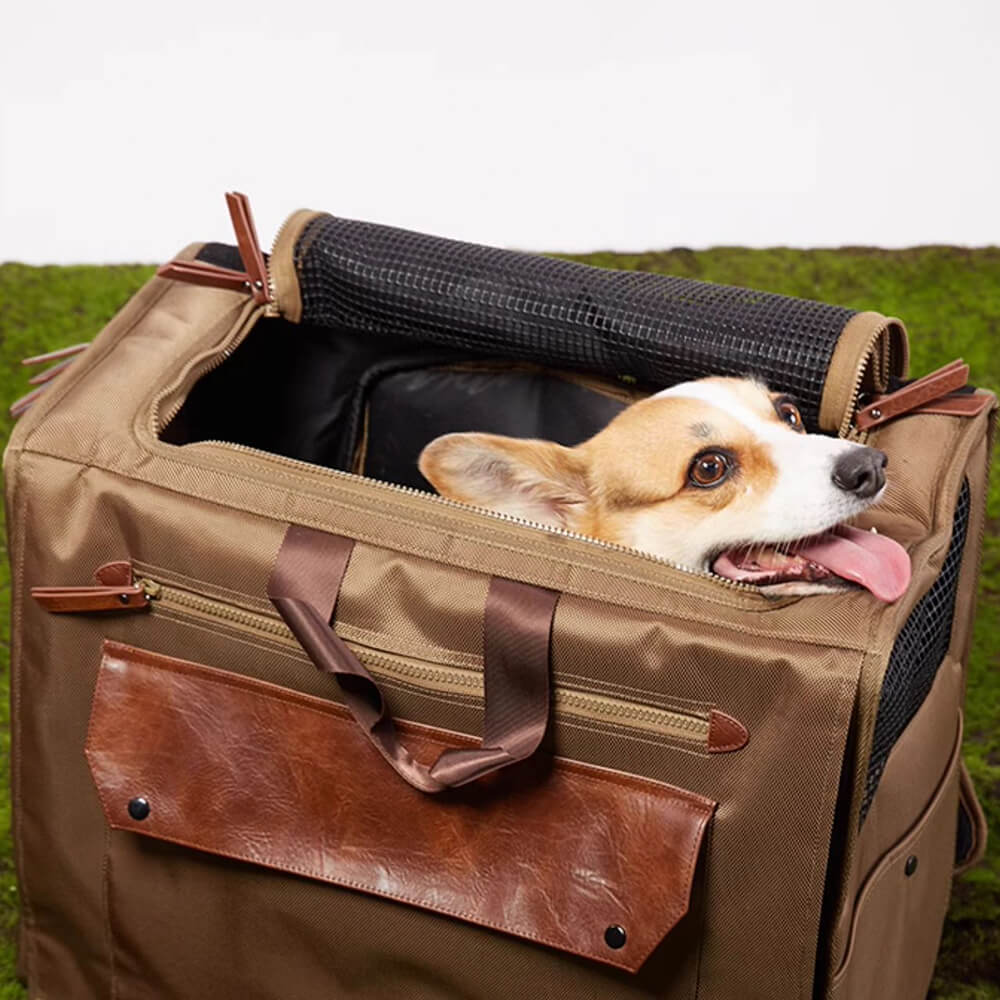 Mochila de viaje para mascotas, impermeable, de malla transpirable y de gran espacio