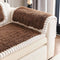 Luxury Fluffy Fluffy Plush engrosado cómodo cubierta de sofá sin deslizamiento
