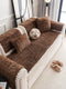 Luxury Fluffy Fluffy Plush engrosado cómodo cubierta de sofá sin deslizamiento