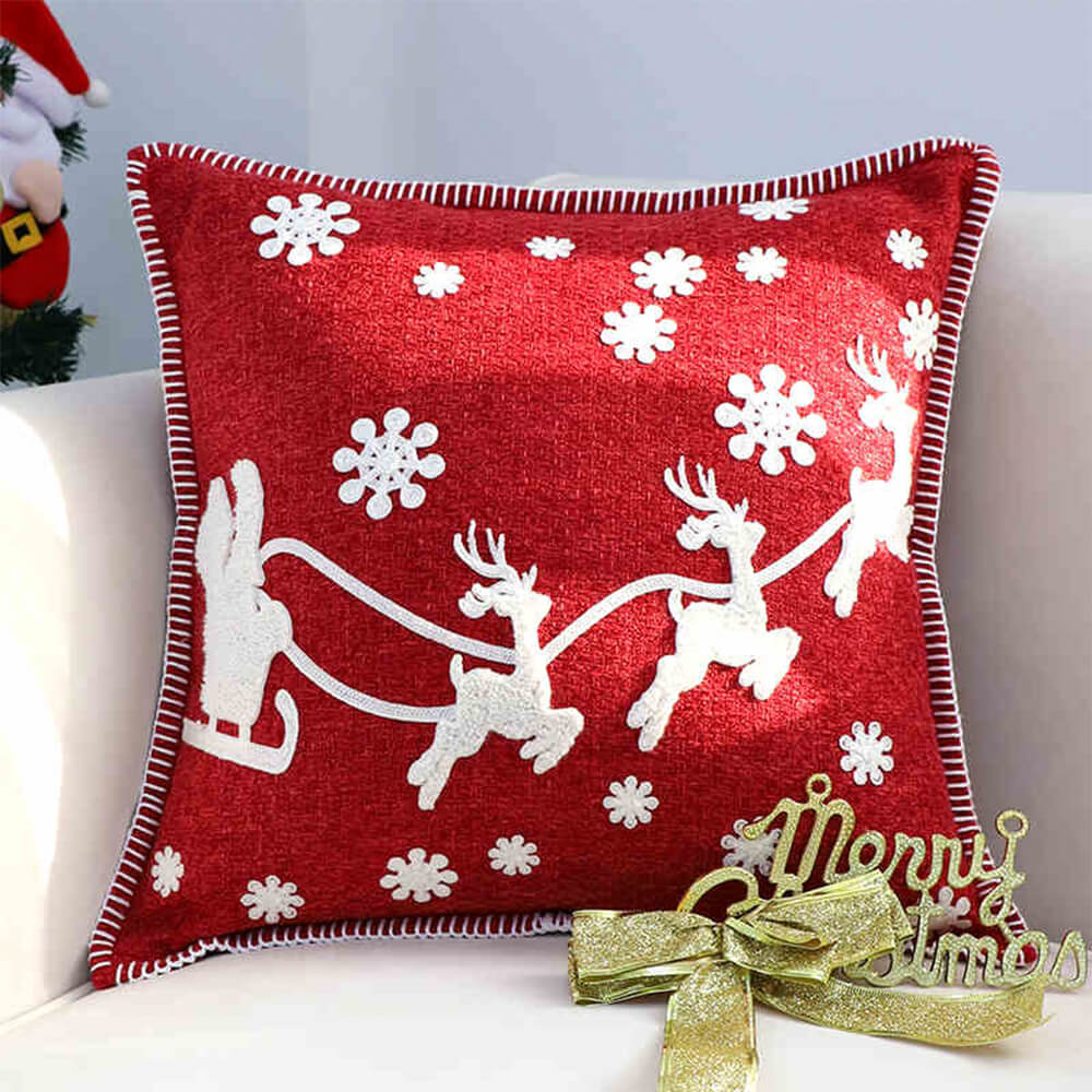 Almohada decorativa para sofá lumbar de casa con motivo navideño