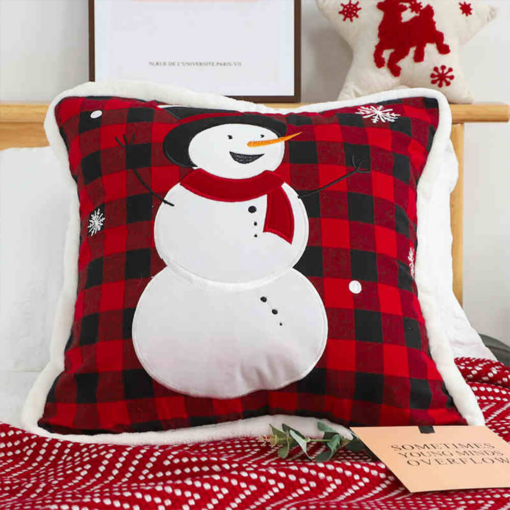 Almohada decorativa para sofá lumbar de casa con motivo navideño