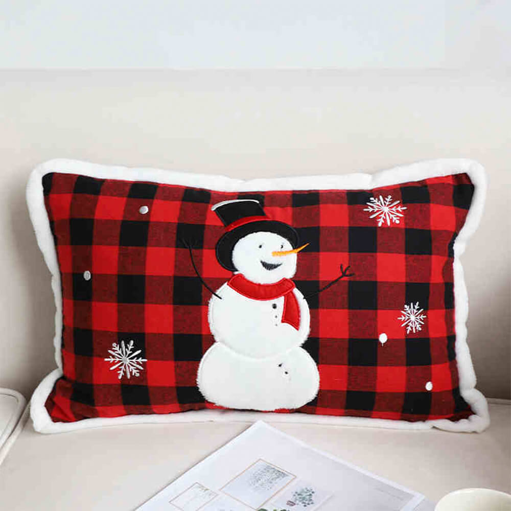 Almohada decorativa para sofá lumbar de casa con motivo navideño