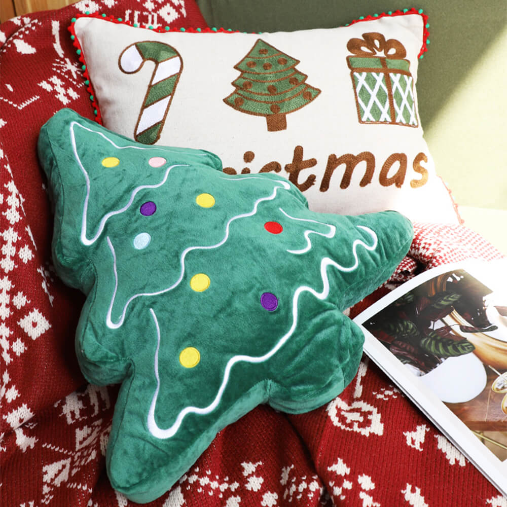 Almohada decorativa para sofá lumbar de casa con motivo navideño